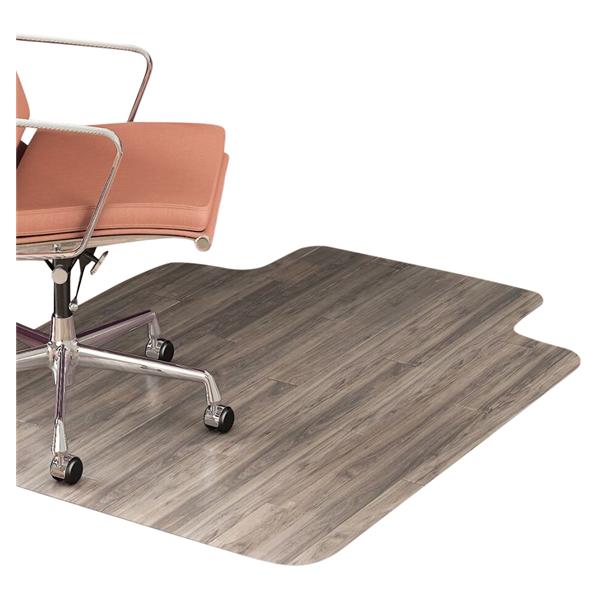 Realspace Hard Floor Chair Mat Wide Lip 45 in x 53 in Translucent Ea