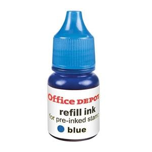 Office Depot Brand Pre-Ink Refill Ink Blue 2/Pack 2/Pk