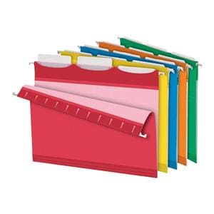 Reinforced Hanging Folder 1/3 Cut Letter Size Assorted 25/Pack 25/Bx