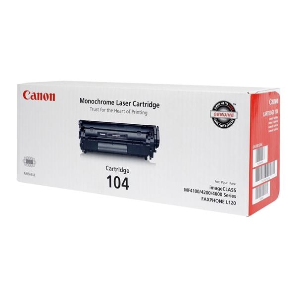 Canon 104 Black Toner Cartridge (0263B001BA) Ea