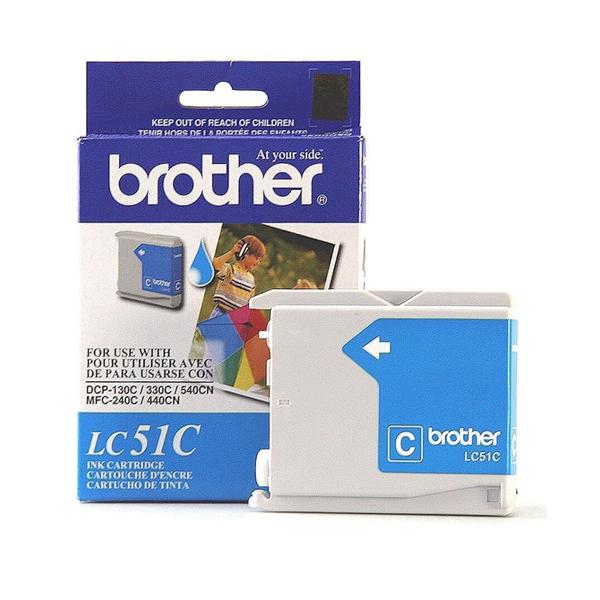 Brother LC51C Cyan Ink Cartridge 1/Pk