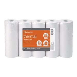 Thermal Paper Rolls 3 1/8 in x 230 ft White 10/Pk