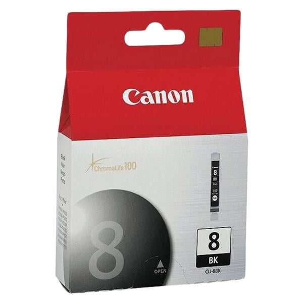 Canon CLI-8BK ChromaLife 100 Black Ink Cartridge (0620B002AA) Ea