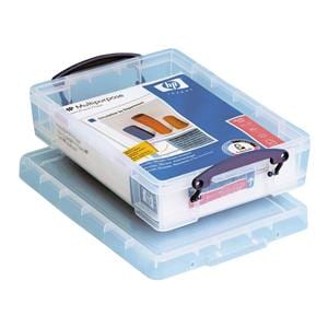 Plastic Storage Box 4 Liter (1 Gallon) Clear Ea