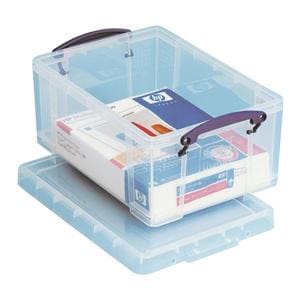 Plastic Storage Box 9 Liter (2.4 Gallon) Clear Ea