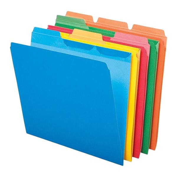 Ready-Tab File Folders 1/3 Cut Assorted Letter Assorted 50/Box 50/Bx