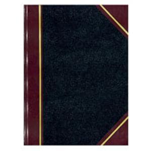 Black Texhide Record Book 8.375 in x 10.375 in 300 Pages Ea