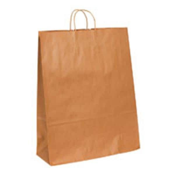 Kraft Paper Shopping Bags 19.25 in x 16 in x 6 in 200/Pack 200/Pk