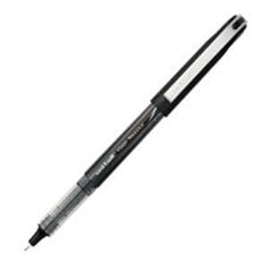 uni-ball Vision Ndl Rollerball Pen Micro Pt 0.5 mm Black 12/Pack 12/Pk