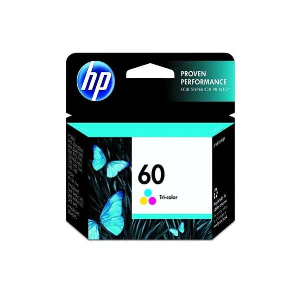 HP 60 50% Recycled Tricolor Original Ink Cartridge (CC643WN) Ea