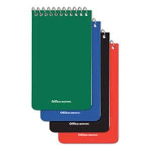 Wirebound Top-Opening Memo Books 3 in x 5 in Assorted 3/Pack 3/Pk