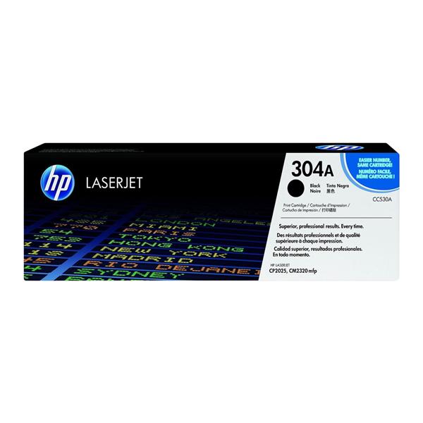 HP 304A Black Original Toner Cartridge (CC530A) Ea