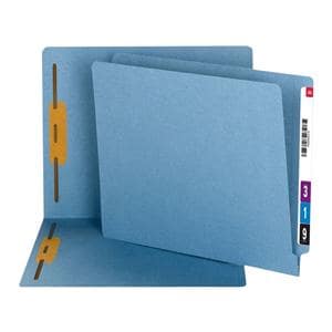 Smead End-Tab Fastener Folders Letter Size Blue 50/Pk