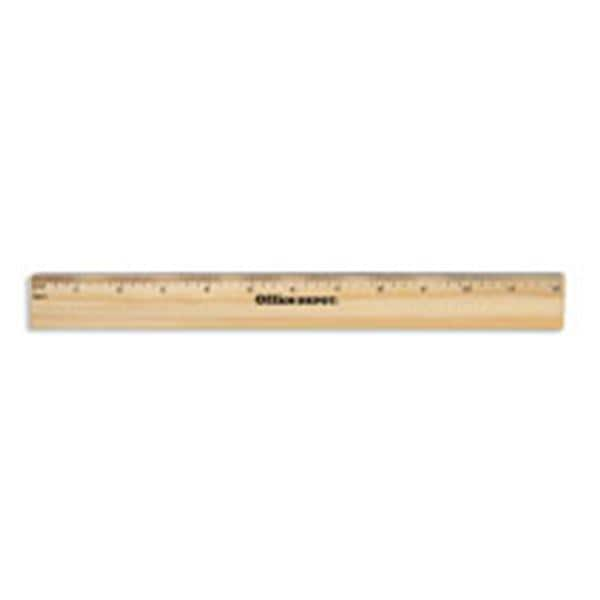 Office Depot Brand Wood Metal-Edge Ruler 12" Ea