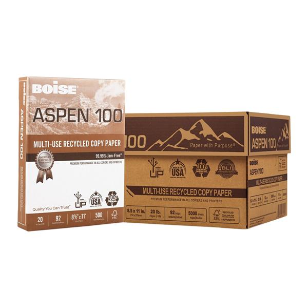 Boise Aspen Multipurpose Paper 500/Ream 10/Case 10/Ca