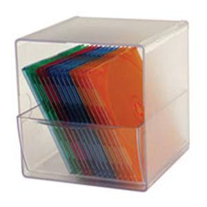 Deflect-O Stackable Cube With 1 Drawer 6 in x 6 in x 6 in Clear Ea