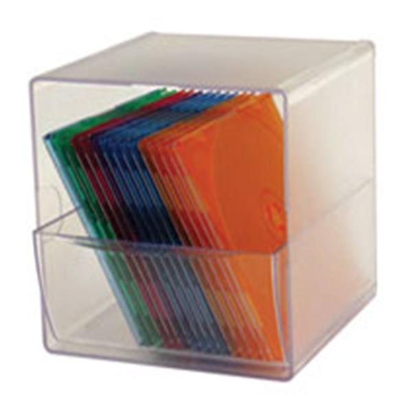 Deflect-O Stackable Cube With 1 Drawer 6 in x 6 in x 6 in Clear Ea