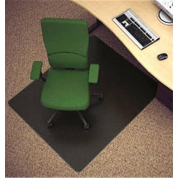 Deflect-O Black Vinyl Chair Mat For Hard Floors 45"W x 53"D Ea