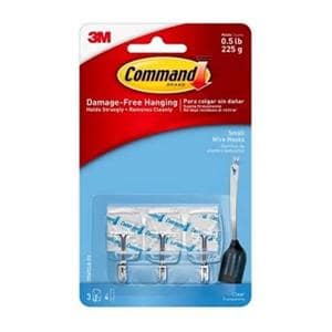 3M Command Utensil Hooks Small Clear 3/Pack 3/Pk