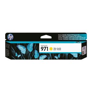 HP 971 Yellow Original Ink Cartridge (CN624AM) Ea