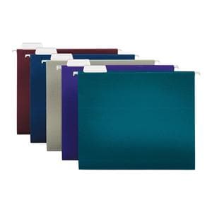 2-Tone Hng Fle Fldr 1/5 Cut 8.5"x11" Ltr Sz Asst 25/Bx 25/Pk