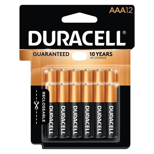 Duracell CopperTop General Purpose AAA Batteries 12/Pack 12/Pk, 15 PK/CA