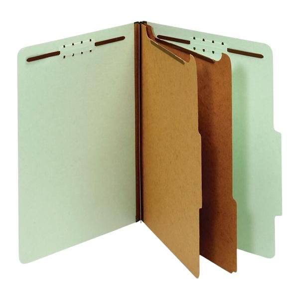 Classification Folders Letter Size Light Green 10/Pack 10/Pk