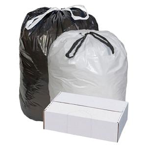 Webster Trash Can Liner Black 10-15 Gallon White 300/Bx