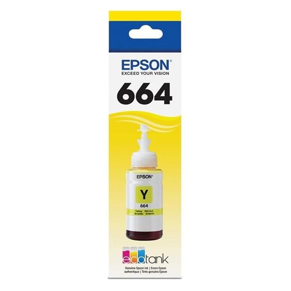 Epson Eco Tank T664420-S Yellow Refill Ink Bottle Ea