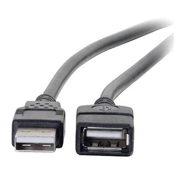 C2G 1m USB Extension Cable USB 2.0 A to A Male - Female Black 3ft Ea