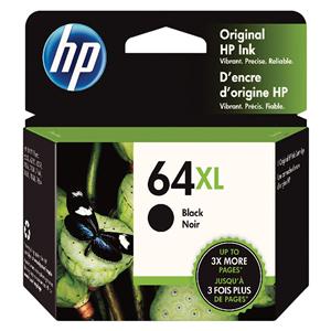 HP 64XL Black High Yield Original Ink Cartridge N9J92AN Ea