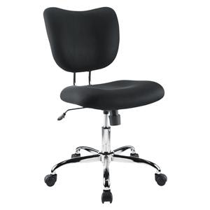 Brenton Studio Jancy Mesh Fabric Low-Back Task Chair Blk/Chrome Ea