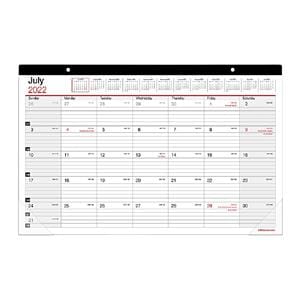 Ofc Dpt Brnd Academic Dsk Calendar, 17.75x10.875", Jul 2022 to Jun 2023 Ea