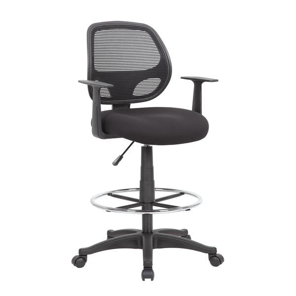 Mesh Back Drafting Chair with Arms Ea