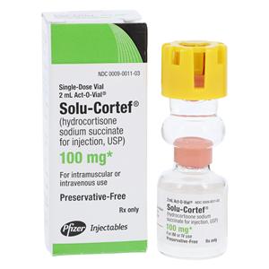 Solu-Cortef Injection 100mg PF SDV Act-O-Vial 2mL/Vl