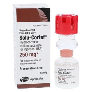 Solu-Cortef Injection 250mg PF SDV Act-O-Vial 2mL 2mL/Vl