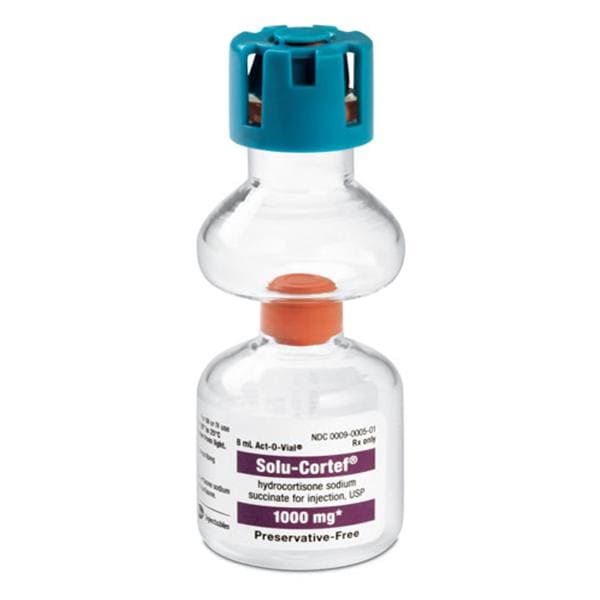 Solu-Cortef Injection 1000mg PF SDV Act-O-Vial 8mL Each