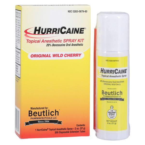 HurriCaine Topical Anesthetic Spray Wild Cherry Kit Ea