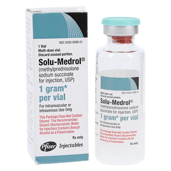 Solu-Medrol Injection 1gm MDV 16mL/Vl, 48 VL/CA