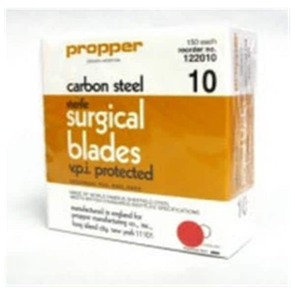 Carbon Steel Sterile Surgical Blade #20 Disposable 150/Bx