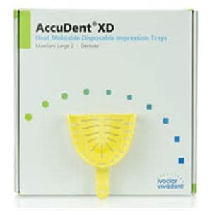 AccuDent XD Disposable Dentate Tray Perforated 2 Large Upper Refill Pack 12/Pk