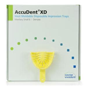 AccuDent XD Disposable Dentate Tray Perforated 6 Small Upper Refill Pack 12/Pk