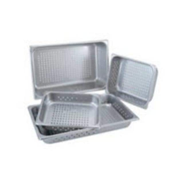 Instrument Tray 1/2 Size 12-5/8x10-1/4x2-1/2" Stainless Steel Reusable Ea