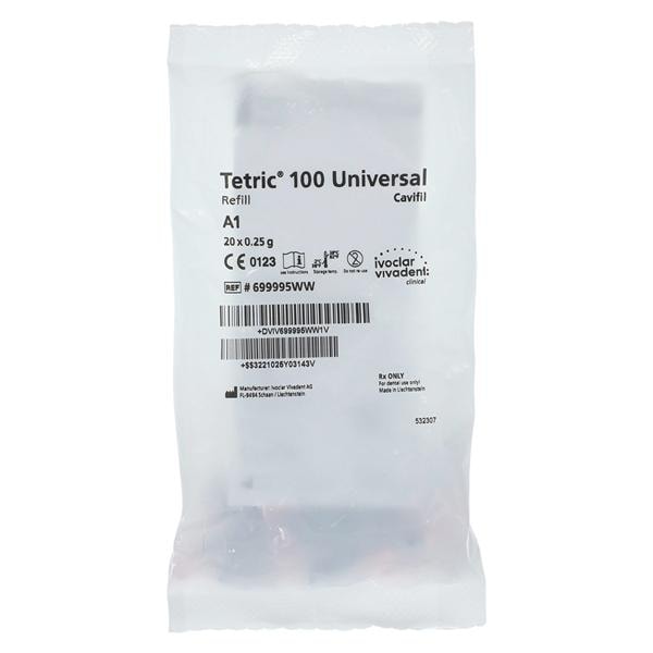 Tetric 100 Universal Composite A1 Cavifil Refill 20/Pk