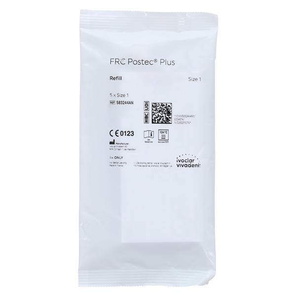 FRC Postec Fiber Posts Refill Size 1 0.8 mm White 5/Bx