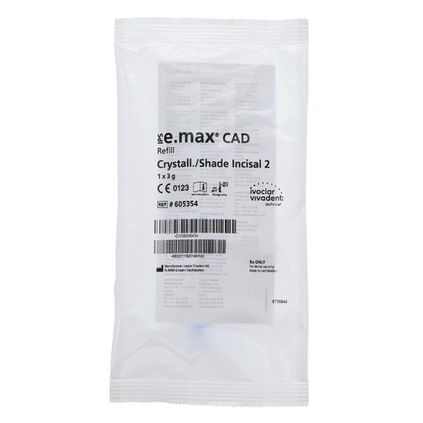 IPS e.max CAD Crystall Shade i2 Refill 3gm/Ea