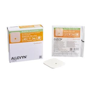 Allevyn Tracheostomy Hydrcllr Fm Tracheostomy Dressing 3.5x3.5 Strl NAdh Abs