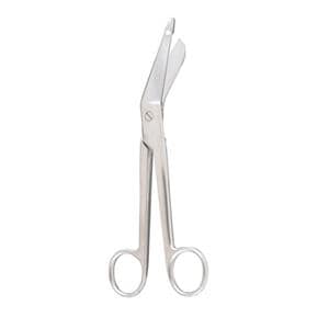 Lister Bandage Scissors Straight 5-1/2" Stainless Steel Sterile Disposable 50/pk