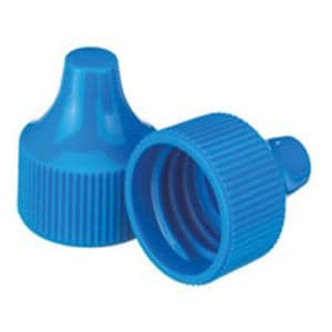 Wheaton Dropper Tip Cap Polypropylene Blue 100/Ca