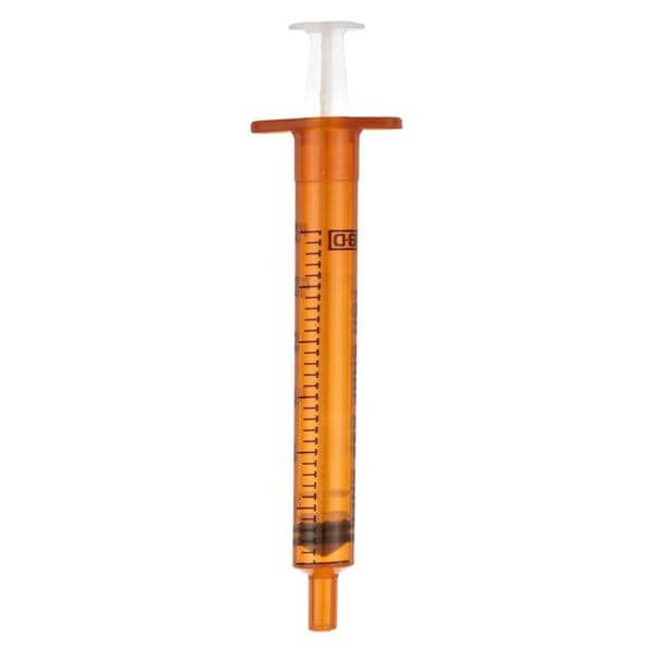 Medicine Syringe Polypropylene Amber